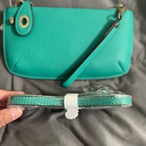 Joy Susan mini turquoise crossbody wallet/bag